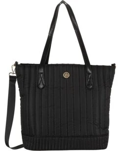 Anne Klein Handbags Women Quilted Nylon Medium Tote