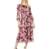 Anne Klein Dresses Women Floral Print Elastic Waist Dress 1 Anne Klein Dresses Women Floral Print Elastic Waist Dress -Deals Anne Klein Store 710pvi0j0L. AC SR736920