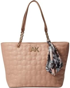 Anne Klein Handbags Women Quilted Tote With Scarf -Deals Anne Klein Store 711XHG3fPFL. AC SR736920