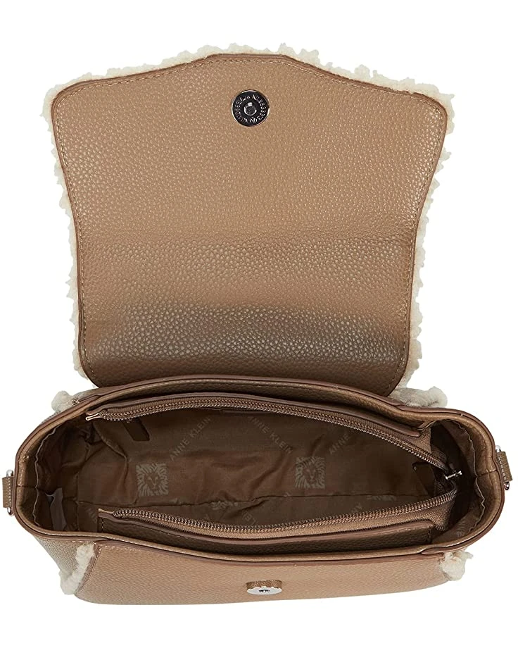 Anne Klein Handbags Women Soft Calf/Faux Shearling Lizard Satchel 5 Anne Klein Handbags Women Soft Calf/Faux Shearling Lizard Satchel - Image 3