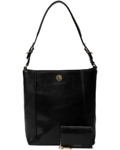 Anne Klein Handbags Women Mixed Media Hobo With Card Case