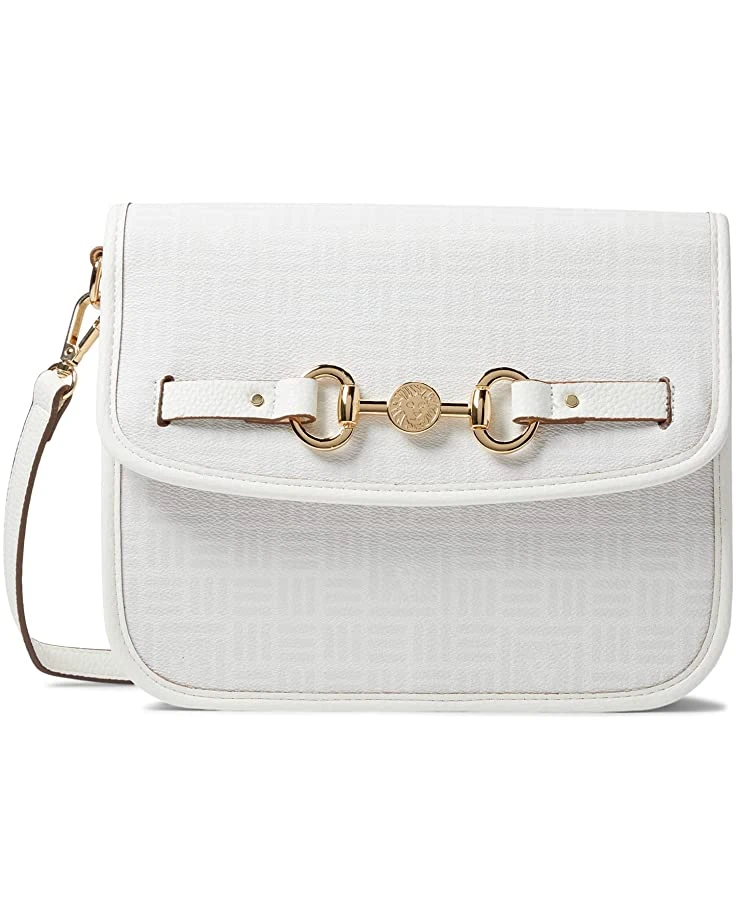 Anne Klein Handbags Women Horse Bit Flap Crossbody 3 Anne Klein Handbags Women Horse Bit Flap Crossbody