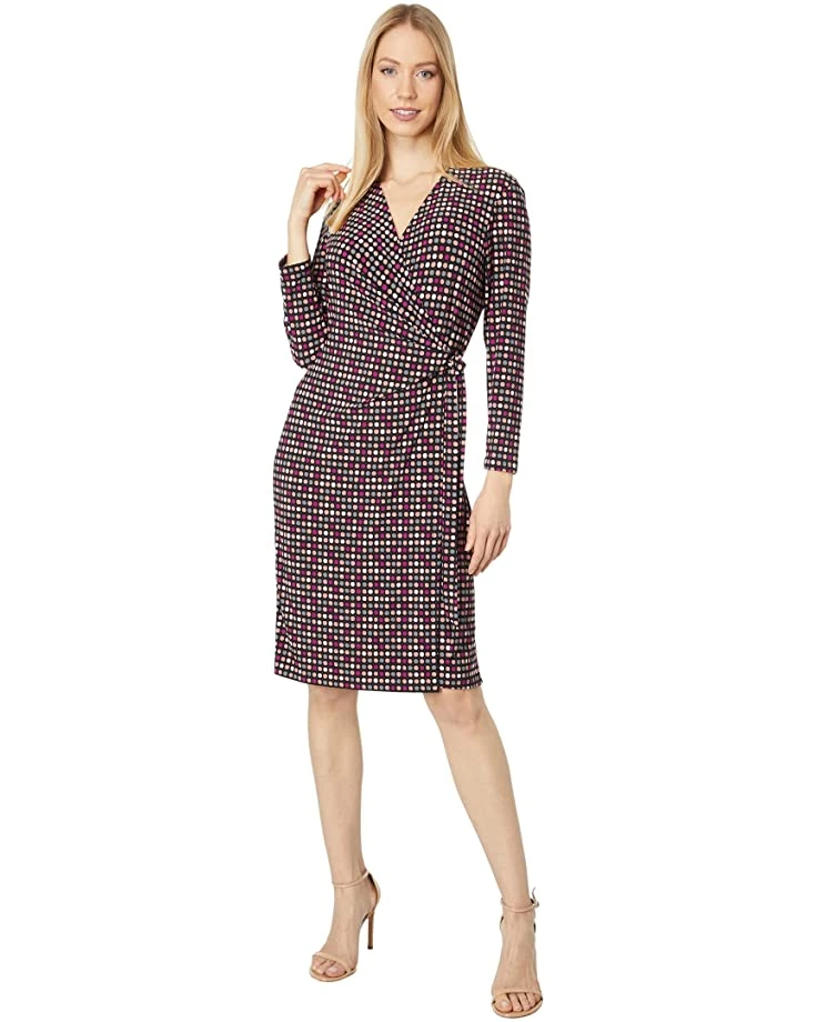 Anne Klein Dresses Women Pearly Dot Wrap Dress 3 Anne Klein Dresses Women Pearly Dot Wrap Dress