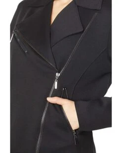 Anne Klein Coats & Outerwear Women Zip Front Moto Jacket -Deals Anne Klein Store 81CFxTVMGCL. AC SR736920