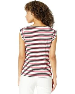Anne Klein Shirts & Tops Women Multi Stripe Cap Sleeve Cotton Top 7 Anne Klein Shirts & Tops Women Multi Stripe Cap Sleeve Cotton Top -Deals Anne Klein Store 81IdPapdTAS. AC SR736920