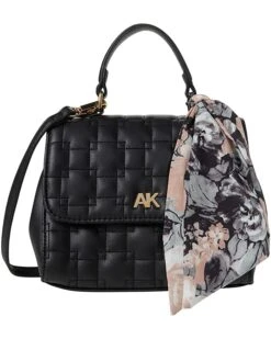 Anne Klein Handbags Women Quilted Flap Top Handle