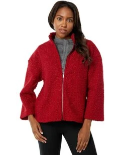 Anne Klein Sweaters Women Funnel Neck Zip Front Dolman Sleeve Sherpa -Deals Anne Klein Store 81QnoEBClzL. AC SR736920