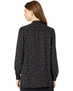Anne Klein Shirts & Tops Women Ritz Dot Poet Blouse -Deals Anne Klein Store 81R6MFVklQL. AC SR736920