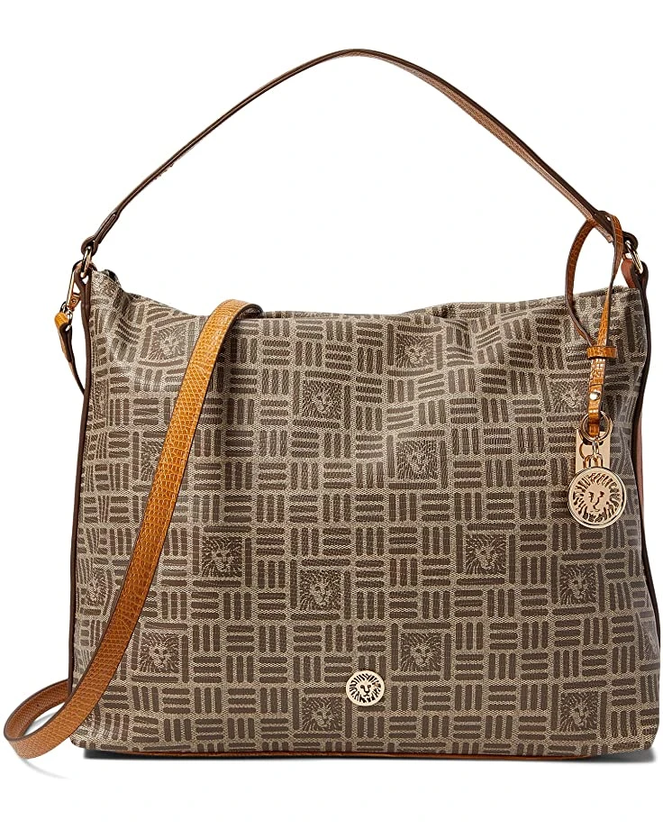 Anne Klein Handbags Women Lion Logo Hobo 3 Anne Klein Handbags Women Lion Logo Hobo