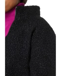 Anne Klein Sweaters Women Funnel Neck Zip Front Dolman Sleeve Sherpa -Deals Anne Klein Store 81bdxWmpejL. AC SR736920