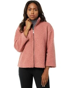 Anne Klein Sweaters Women Funnel Neck Zip Front Dolman Sleeve Sherpa -Deals Anne Klein Store 81dler03fdL. AC SR736920