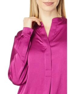 Anne Klein Shirts & Tops Women Charmeuse Nehru Tunic 8 Anne Klein Shirts & Tops Women Charmeuse Nehru Tunic -Deals Anne Klein Store 81g4SkapKjL. AC SR736920