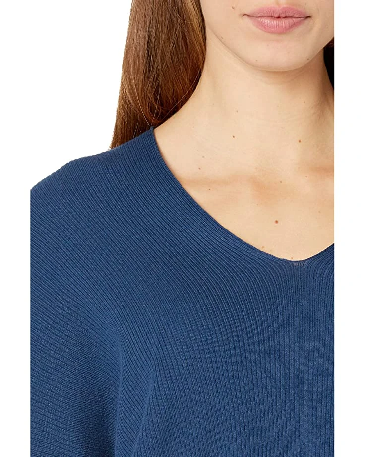 Anne Klein Sweaters Women V-Neck Ribbed Drop Shoulder Pullover 5 Anne Klein Sweaters Women V-Neck Ribbed Drop Shoulder Pullover - Image 3
